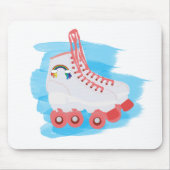 Roller-Skate mit Wasserfarbenspulenverschluss Mousepad (Vorne)