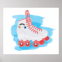 Roller-Skate mit Wasserfarbenspulenverschluss