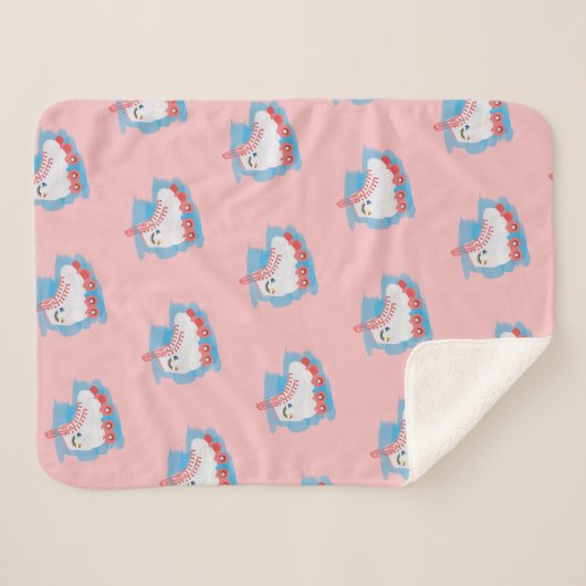 Roller-Skate mit Wasserfarbenspulenverschluss Sherpadecke (Vorderseite (Horizontal))