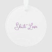 Roller Skate Nature Lover Ornament (Rückseite)