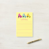 Roller-Skate Niedlich Retro-Skaten Post-it Klebezettel (Auf Schreibtisch)