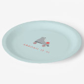 Roller-Skate Pappteller (Schrägansicht)