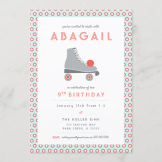 Roller-Skate-Party Einladung