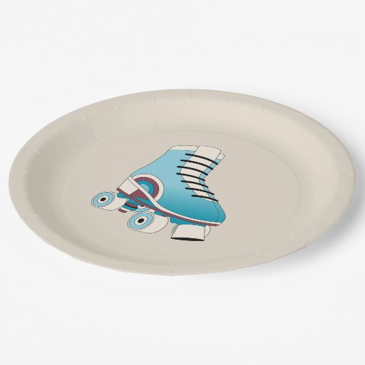 Roller Skate Party Teller (Schrägansicht)