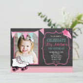 Roller Skate Pendants Geburtstag Einladung (Stehend Vorderseite)