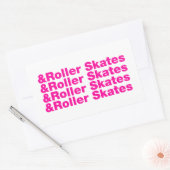 & Roller-Skate Rechteckiger Aufkleber (Umschlag)