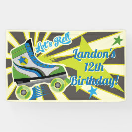 Roller Skate Retro Derby Party  Banner