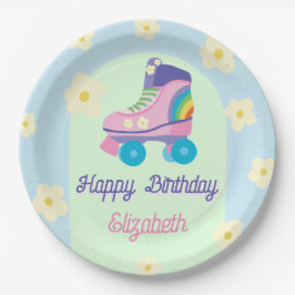 Roller Skate Retro Happy Birthday Daisy Pappteller