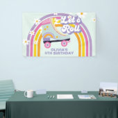 Roller Skate Retro Rainbow Birthday Banner (Messeveranstaltung)