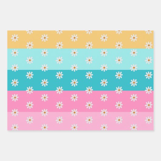 Roller Skate Retro Rainbow Birthday Party Geschenkpapier Set (Vorderseite 2)