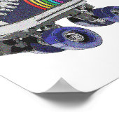 Roller Skate Retro Vintag Poster (Ecke)