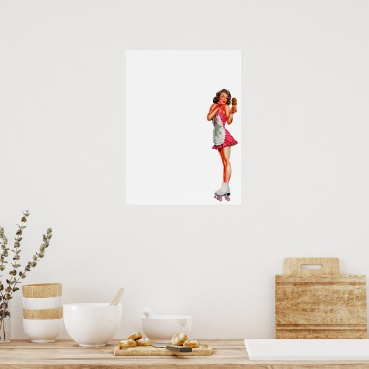 Roller Skate Rockabetty Poster (Küche)