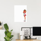 Roller Skate Rockabetty Poster (Heimbüro)