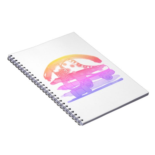 Roller Skate Roll Notebook Notizblock (Rechte Seite)