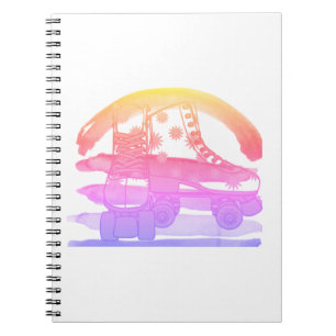 Roller Skate Roll Notebook Notizblock
