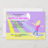 ROLLER SKATE Rollerskating 12x18 Geburtstag - Blon Einladung (Vorderseite)