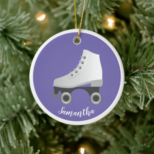 Roller Skate Rollerskating Keramik Ornament (Baum)