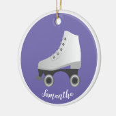 Roller Skate Rollerskating Keramik Ornament (Links)