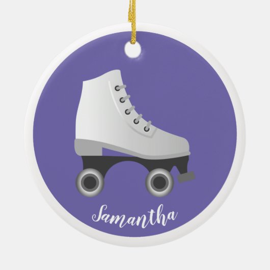 Roller Skate Rollerskating Keramik Ornament (Hinten)