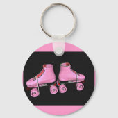 Roller-Skate rosa Schlüsselanhänger (Vorderseite)