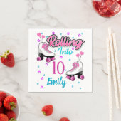 Roller Skate Skaten Custom Birthday MAtching Serviette (Beispiel)
