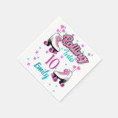 Roller Skate Skaten Custom Birthday MAtching Serviette (Ecke)