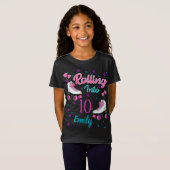 Roller Skate Skaten Custom Birthday MAtching T-Shirt (Vorne ganz)