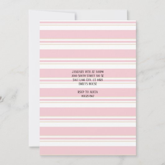 Roller Skate Skaten Custom Geburtstag Einladung (Rückseite)