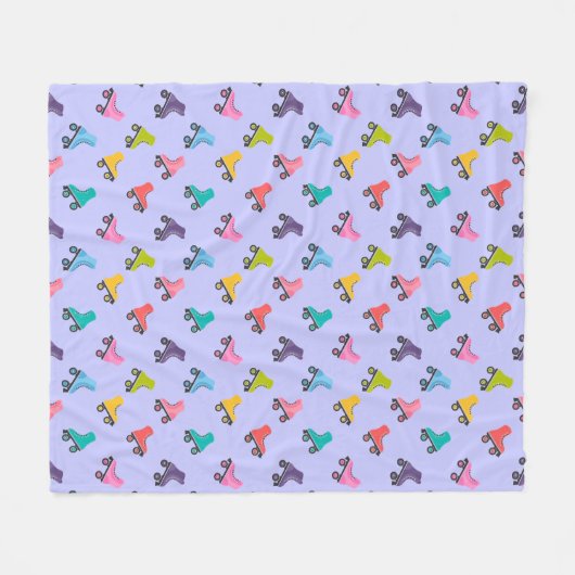Roller-Skate Skaten Design Fleece Blanket (Vorderseite (Horizontal))