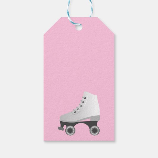 Roller-Skate Skaten Design Geschenkanhänger (Rückseite)