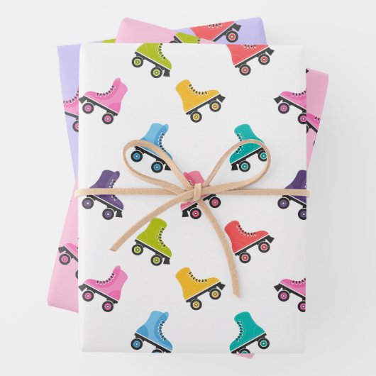 Roller-Skate Skaten Design Geschenkpapier Set (Beispiel)