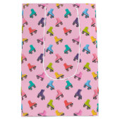 Roller-Skate Skaten Design-Geschenktasche Mittlere Geschenktüte (Rückseite)