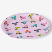 Roller-Skate, Skaten-Design-Papierplatte Pappteller (Schrägansicht)