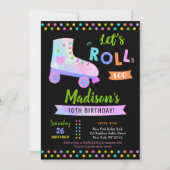 Roller Skate Skaten Geburtstagsparty Einladungen (Vorderseite)