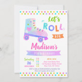 Roller Skate Skaten Geburtstagsparty Einladungen (Vorderseite)