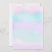 Roller-Skate, Skaten-Party, Roller Disco-Glitzer Einladung (Rückseite)