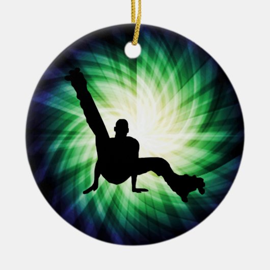 Roller-Skate-Tanzen Keramikornament (Vorne)