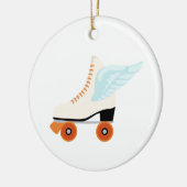Roller Skate Wing Keramik Ornament (Links)