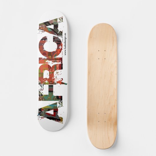 Roller Skateboard Afrika Ludodesign (Vorderseite)