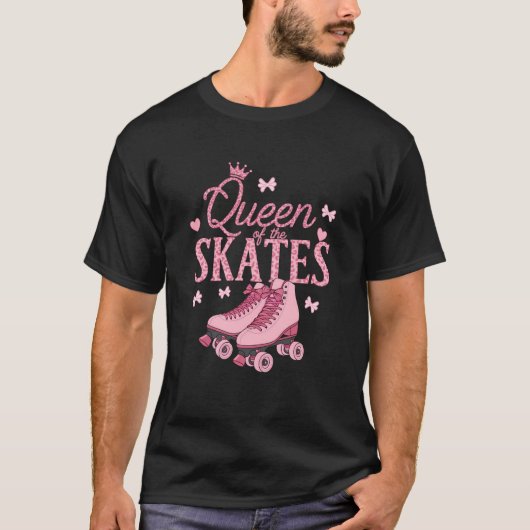 Roller Skaten 80er Roller Skater Queen of the Roll T-Shirt (Vorderseite)