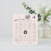 Roller Skaten Bachelorette Bingo Party Game Card (Stehend Vorderseite)