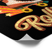 Roller Skaten Behalte Rolling 1970S Retro Vintag Poster (Ecke)