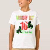 Roller Skaten Birthday Boy Family Matching T-Shirt (Vorderseite)