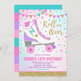 Roller Skaten Birthday Einladung Skaten Party
