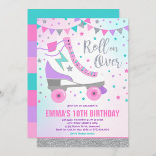 Roller Skaten Birthday Einladung Skaten Party