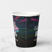 Roller Skaten Birthday Paper Cup - Kundenspezifisc Pappbecher (Rechts)