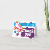 Roller Skaten Birthday Party Danke Notizen (Vorderseite)