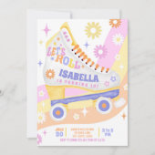 Roller Skaten Birthday Party Einladung (Vorderseite)