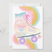 Roller Skaten Birthday Party Einladung (Vorderseite)