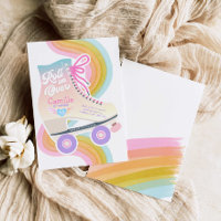 Roller Skaten Birthday Party Einladung